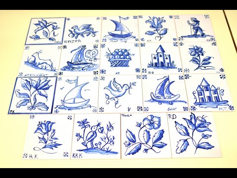 Azulejos, tile painting workshop, VISION ERASMUS+ project