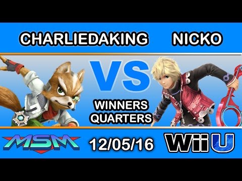 MSM 77 - LH | Charliedaking (Fox) Vs. 2S FAD | Nicko (Shulk) Winners Quarters - Smash Wii U