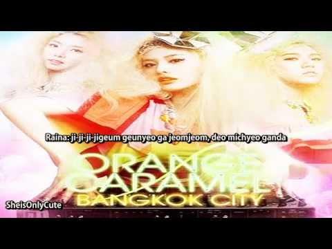 Orange Caramel - Bangkok City ( sub/rom ) Lyrics on Screen MV