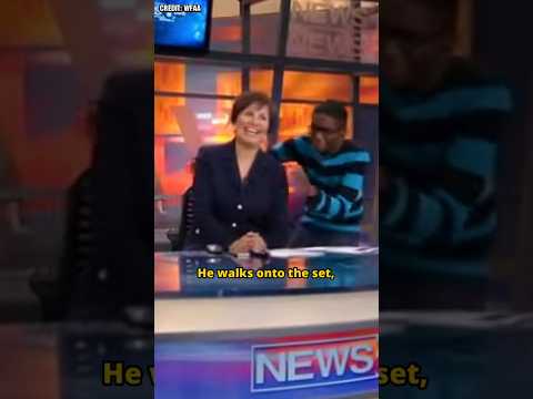 Teenage boy interrupted a news anchor’s live broadcast, what he did next was unbelievable #shorts