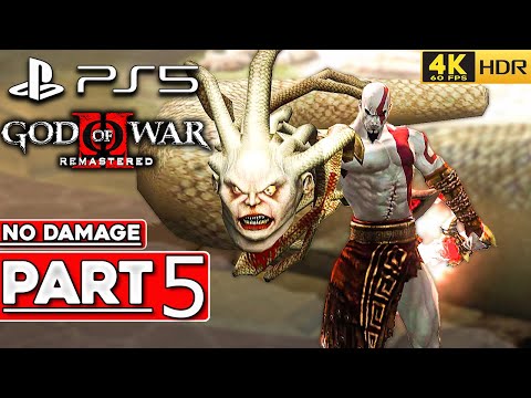 (PS5) GOD OF WAR 2 REMASTERED Walkthrough Part 5 Titan Mode NO DAMAGE [4K 60FPS HDR] - No Commentary