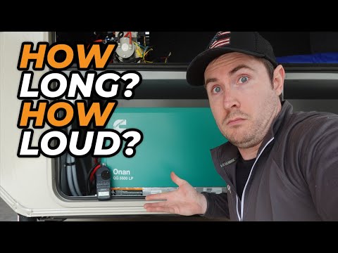 How Long? How Loud? Cummins Onan QG 5500 LP Generator Demonstration // Propane Generator Efficiency