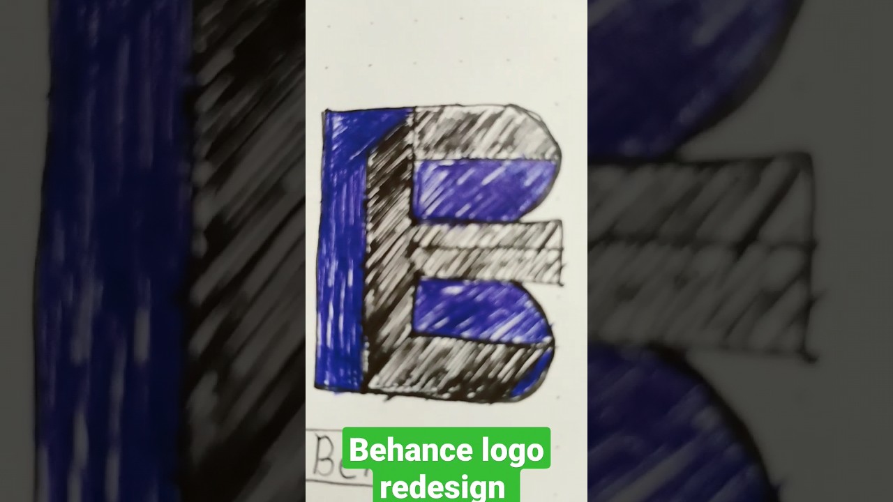 Behance logo redesign Draw #art #nafcreative #creative #howto #drawing #behance #nafcreative
