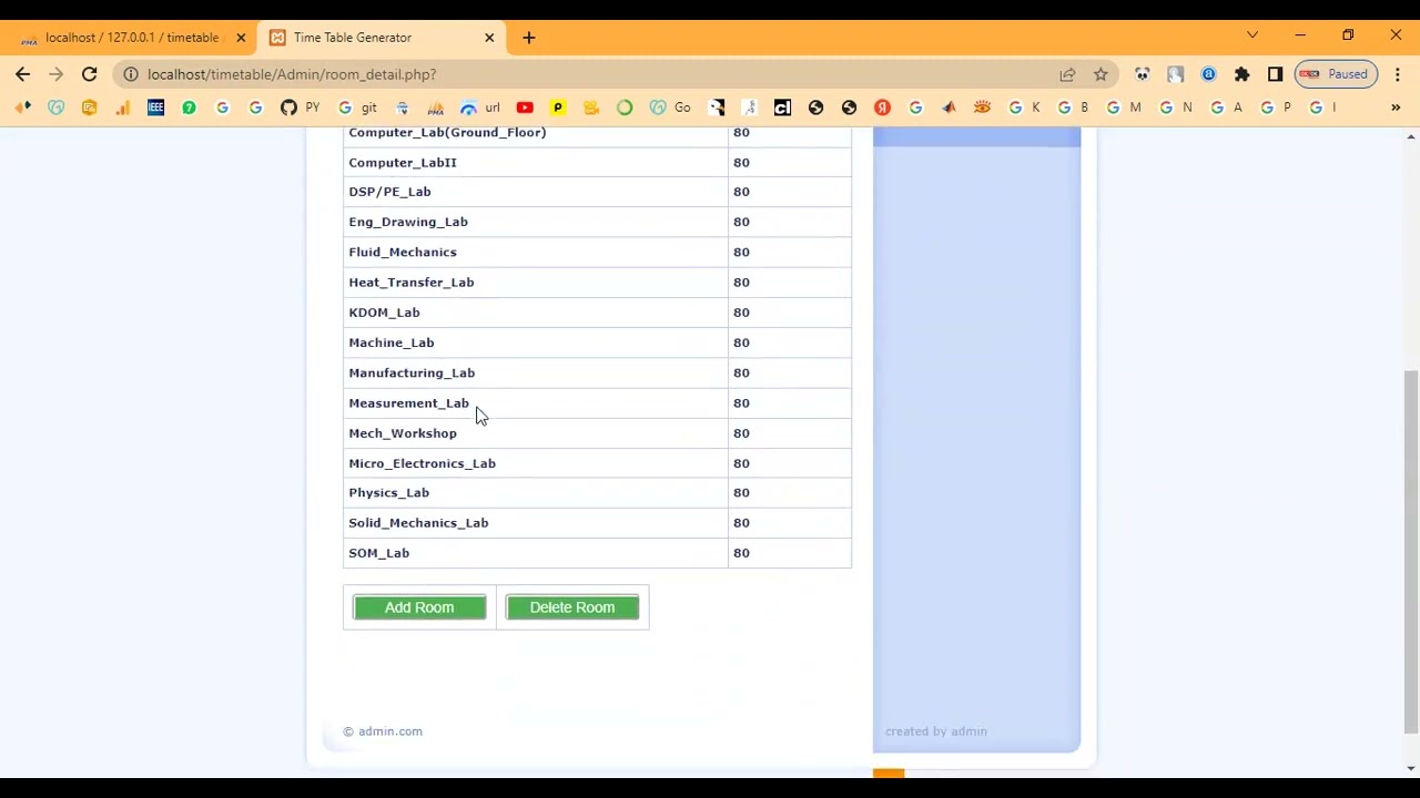 Easy Revision Timetable Maker in PHP