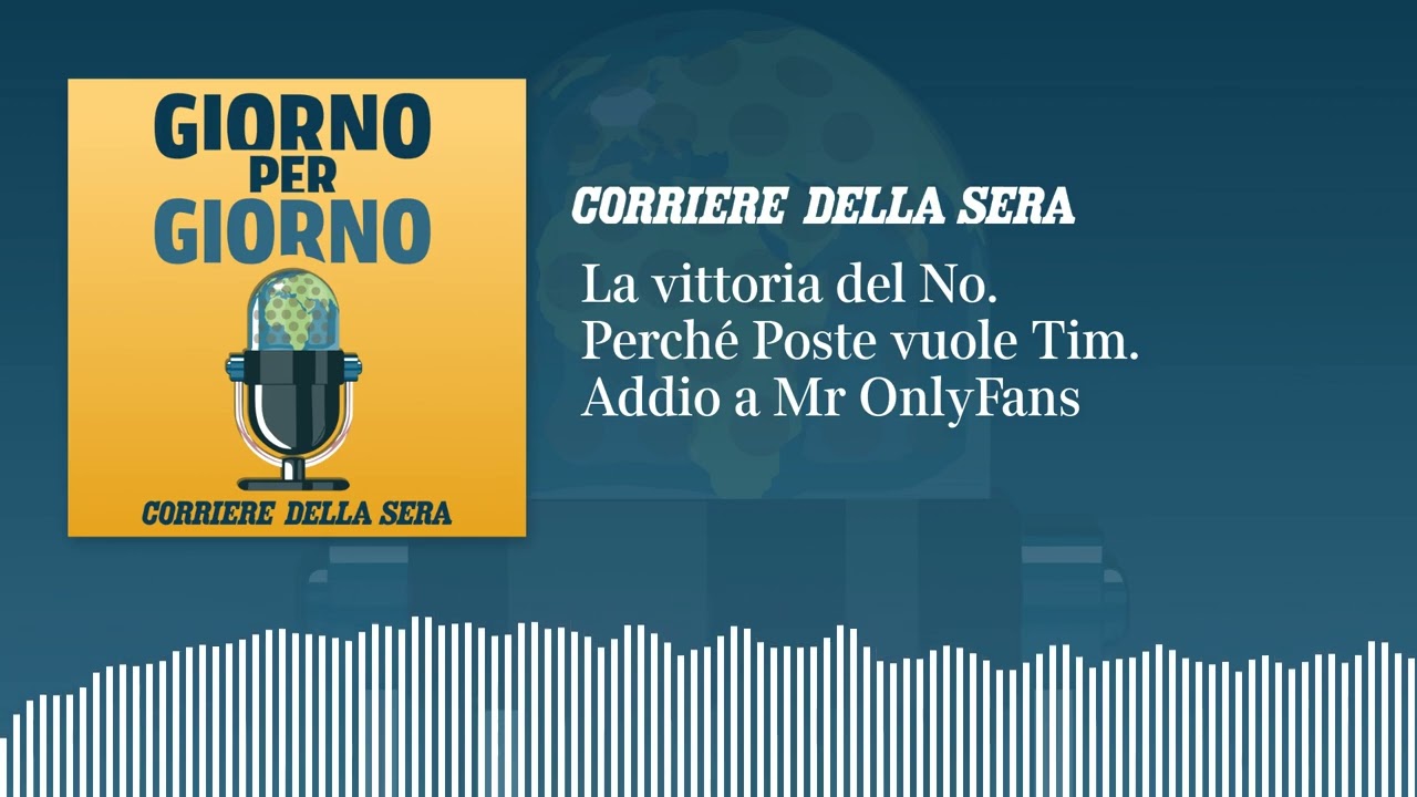 La vittoria del No. Perché Poste vuole Tim. Addio al signor OnlyFans | GIORNO PER GIORNO 24/03/26