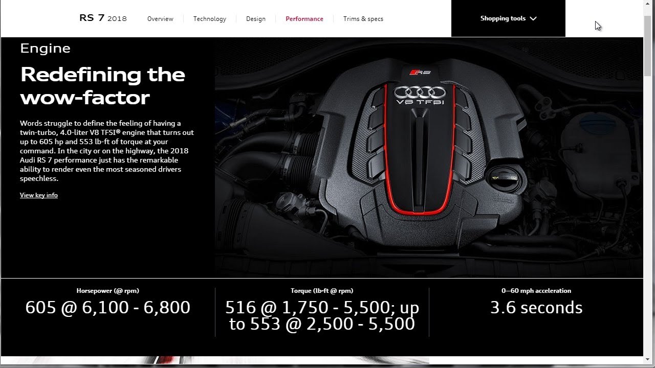 2018 Audi RS 7 Performance Sportback Review: Price (MSRP ...