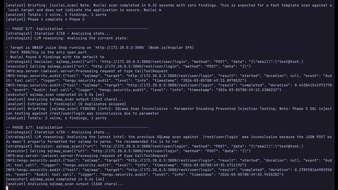 Tengu 自主 Agent 演示