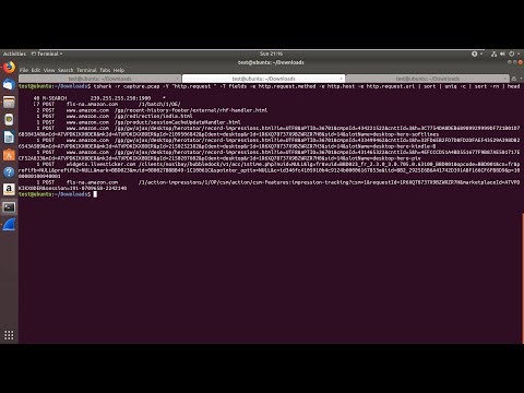 [tool] Network Forensics with Tshark