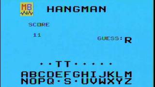 Hangman (TI-99/4A) gameplay footage