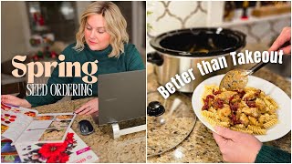 2 Crockpot Meals: Beef & Broccoli, Marry Me Chicken + Spring Seeds. Easy Dinner recipes