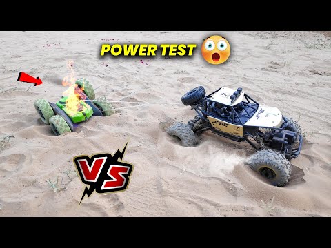 RC Rock Crawler Car vs Blessbe 360 Degree Flip Stunt Car | Power Test | Udham Patti