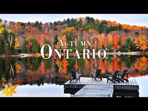 Autumn Ontario 4K Ultra HD • Enchanting Autumn Ontario, Scenic Relaxation Film with Calming Music.