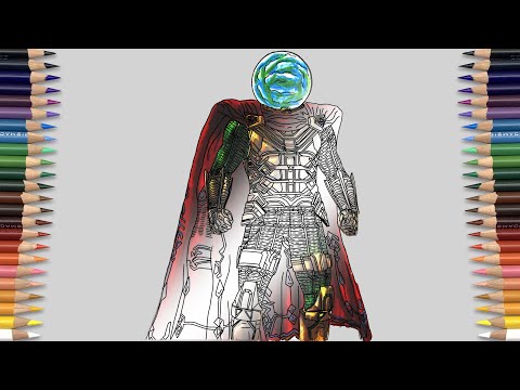 EPIC MYSTERIO Coloring Page | Whispered Promises - There's Nobody Else - Freedom [NCS Release]