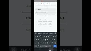 Snapchat countdowns feature || Create a new countdown