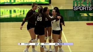 Full Highlights: George Mason Women's Volleyball vs. Lehigh (9/14/2018)