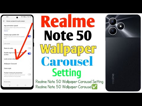 How To Realme Note 50 Auto Change Lock Screen Wallpaper📲Realme Wallpaper Carousel Setting