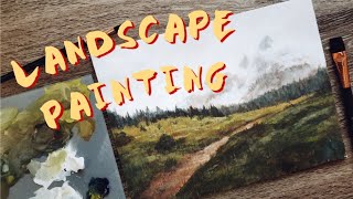Painting a rainy landscape with oils 🎨 Paint with Me