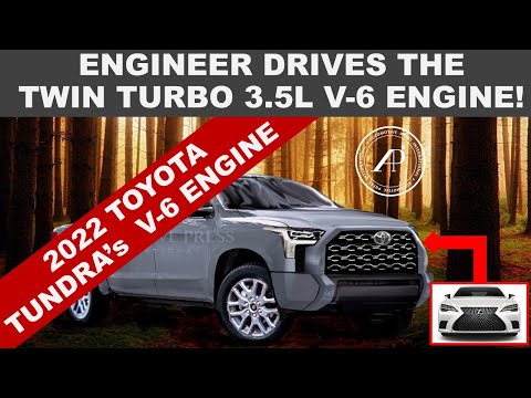 THIS IS THE 3.5L TWIN TURBO V-6 THAT'S GOING INTO THE 2022 TOYOTA TUNDRA - ENGINEER ROAD TEST