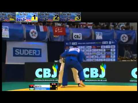 BENTO, Casimiro  (ANG) x DONIYOROV, Erkin (UZB) World Champions Judo Rio 2013