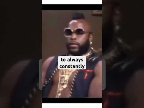 MR. T #thewisdomsforthejourneyoflife #wrestling #davidletterman #theateam #talkshow