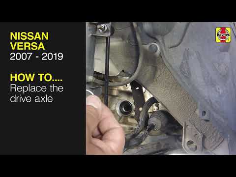 How to Replace the drive axle on the Nissan Versa 2007 to 2019