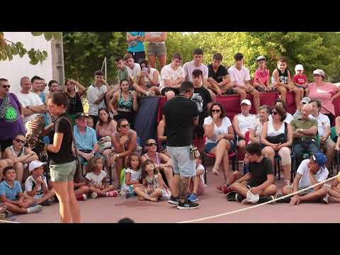 Exhibición de cetrería en Saldeana