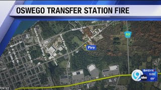 Fire at Oswego Transfer Station