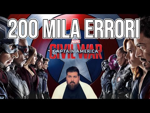 REACTION 200K ERRORI STUPIDI di "Captain America: Civil War" - IMBARAZZANTE