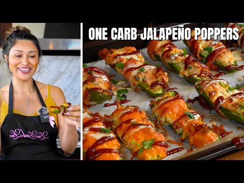 One Carb Jalapeño Poppers! How to Make The Most Amazing Keto Bacon Wrapped Chicken Jalapeño Poppers!