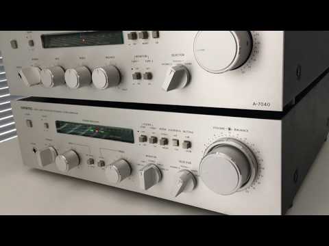 ONKYO A-7070 Amplifier + ONKYO A-7040 Amplifier + Onkyo T-4040 Tuner - playing