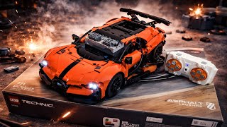 How to Build and Motorize LEGO Technic 42222 Bugatti Chiron Pur Sport Hypercar MOC Full RC MOD (4K)
