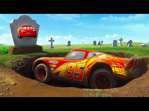 Lightning McQueen Sink Into His GRAVE! Professor Z Evil Plan | Pixar Cars