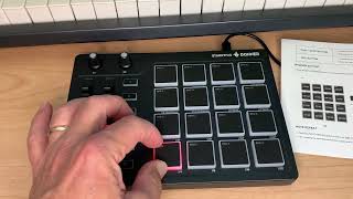 Video thumbnail for Donner STARRYPAD MIDI Drum Machine Beat Maker Review by Andy Rehfeldt's Variety Show