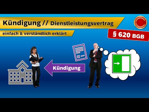 § 620 BGB // Kündigung eines Dienstvertrags - 👨🏼‍🎓 EINFACH ERKLÄRT 👩🏼‍🎓