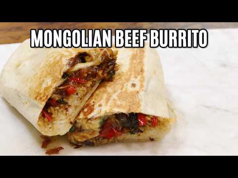 Mongolian Beef Burrito | Asian Fusion Comfort Food with a Kick