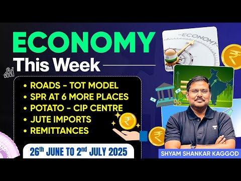 Economy This Week: Weekly Current Affairs for UPSC Prelims & Mains 2025–26 | Shyam Kaggod | IAS Exam