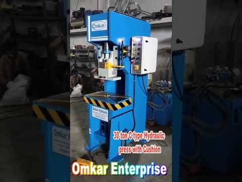 30 TON C FRAME HYDRAULIC PRESS WITH DIE CUSHION