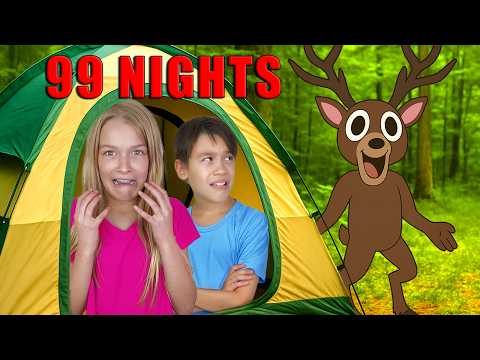 Surviving 99 Nights in the Forest IRL!