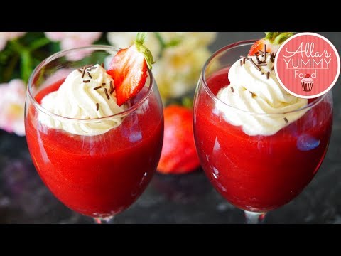 Strawberry Kissel Recipe | Kissel | Клубничный кисель