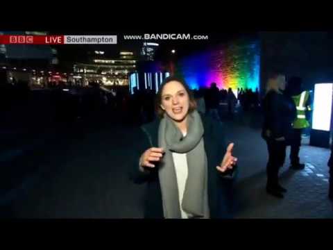 Sarah Farmer South Today weather at the Festival of lights in Southampton 2019 02 22