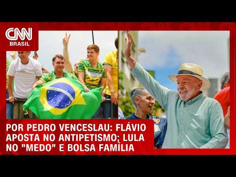 Flávio aposta no antipetismo; Lula no “medo” e Bolsa Família | CNN 360°