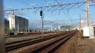 【681系先行量産車！】681系W01+683系V33未更新車 岸辺通過！