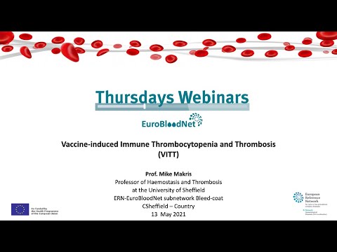 Thursday Webinar - Vaccine-induced Immune Thrombocytopenia and Thrombosis (VITT)