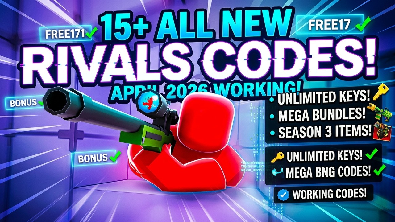 *NEW* ALL WORKING CODES FOR RIVALS IN APRIL 2026! ROBLOX RIVALS CODES
