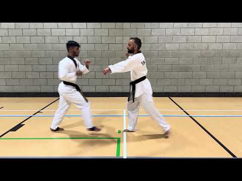 6. Green Belt - 3-Step Sparring - (Technique 1 - Hand Technique)