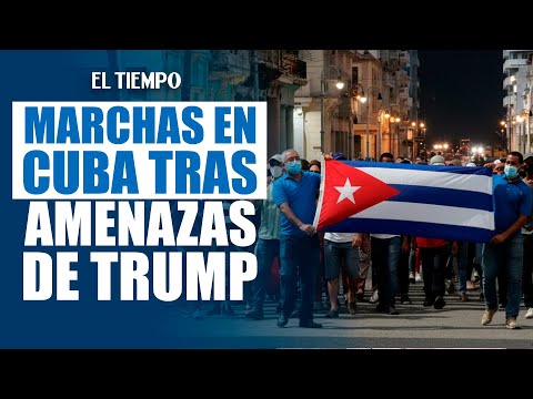 Jóvenes cubanos marcharon en La Habana, Cuba contra amenazas de EE. UU.  | EL TIEMPO