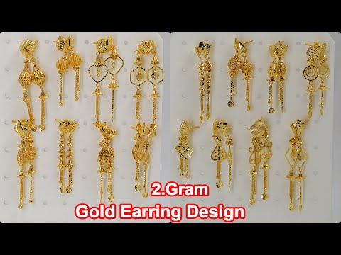 2 Gram Gold Earrings New Design 2022