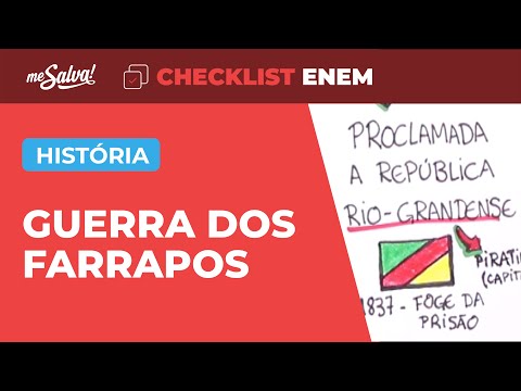 Brasil Reinado: Revolução Farroupilha - História | Checklist ENEM | Me Salva!