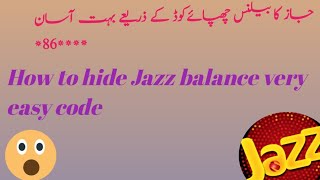 How to hide Balance on jazz|| jazz sim balance save code