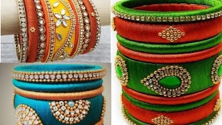 New trending silk thread bangle designs   latest m